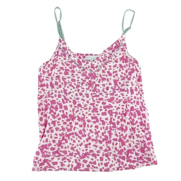 PJ Salvage Pink Leopard Night & Day Spot Short and Cami Pajama Set Size M / L - Picture 2 of 8